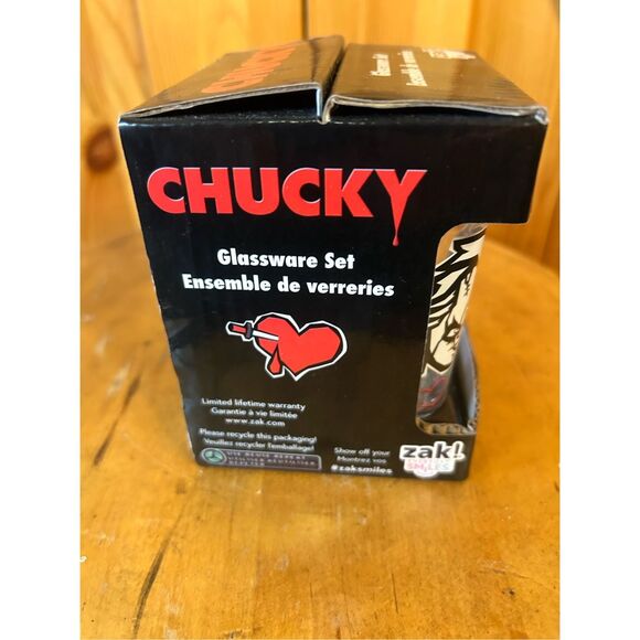 Chucky and Tiffany - Zak Designs 4Pk Mini Glass Shotglasses 4 in. tall (5058) - Picture 5 of 8